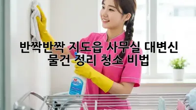 ✨ 반짝반짝 지도읍 사무실 대변신! 물건 정리 청소 비법 🧹